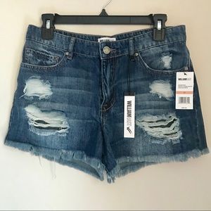 NEW William Rast Distressed Jean Shorts